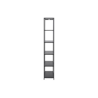 Bibliothèque scandinave en métal noir 5 tablettes HARLOW - HELLIN