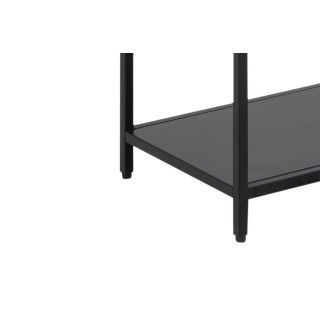 Bibliothèque scandinave en métal noir 5 tablettes HARLOW - HELLIN