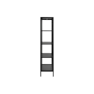 Vitrine scandinave en métal noir 2 portes vitrées HARLOW - HELLIN