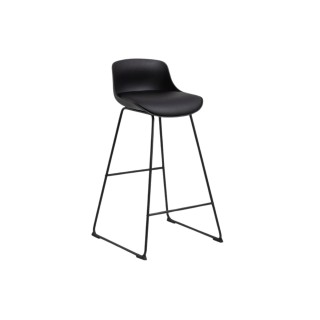 Tabourets de bar en métal et simili (lot de 2) LILIAN - HELLIN