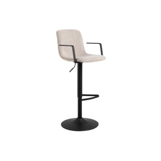 Tabourets de bar réglables et pivotants beiges (lot de 2) NOA - HELLIN