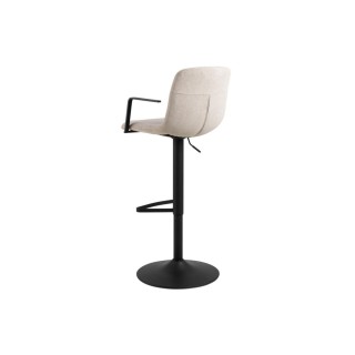 Tabourets de bar réglables et pivotants beiges (lot de 2) NOA - HELLIN