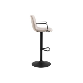 Tabourets de bar réglables et pivotants beiges (lot de 2) NOA - HELLIN