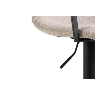 Tabourets de bar réglables et pivotants beiges (lot de 2) NOA - HELLIN