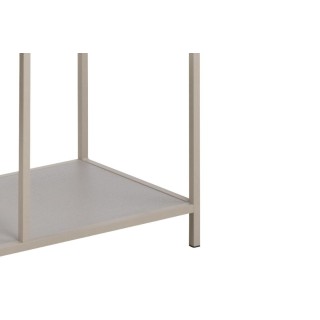 Bibliothèque scandinave en métal grège 5 tablettes BARRY - HELLIN