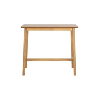 Table de bar en bois naturel 4 places l120 izia