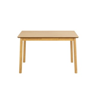 Table de salle a manger en bois naturel 4 places l120 izia