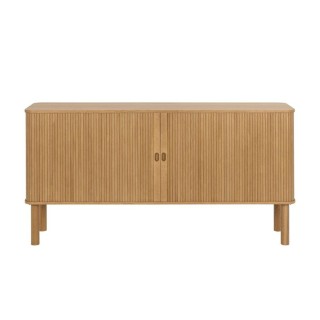Buffet en bois avec 2 portes coulissantes l160 gaynel