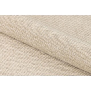 Fauteuil à oreilles pivotant avec repose-pieds en tissu BRISTOL - HELLIN