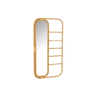Miroir a poser avec echelle en rotin naturel kruger