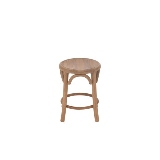 Tabourets rétro en teck naturel (lot de 2) FRASI - HELLIN