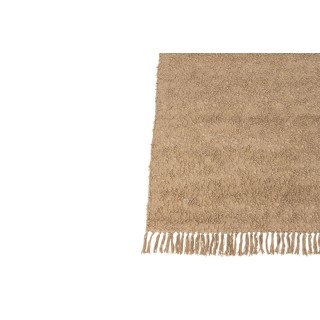 Tapis rectangulaire en coton beige WISTON - HELLIN