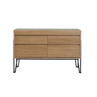 Meuble double vasque en bois l120 2 vasques brighton