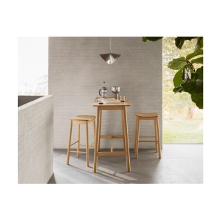 Table de bar en bois naturel 4 places L120 IZIA - HELLIN