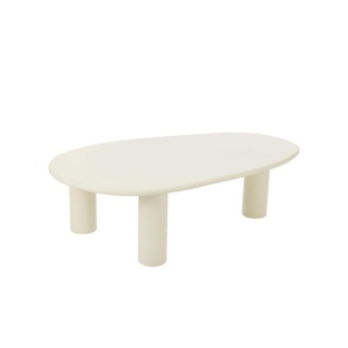Table basse organique en bois blanc l108 amed