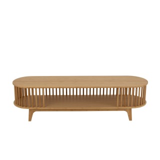 Meuble tv en bambou naturel l150 ipanema