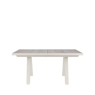 Table de jardin extensible en ceramique gris cendre l163203 cenitz