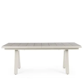 Table de jardin extensible en ceramique gris cendre l205265 cenitz