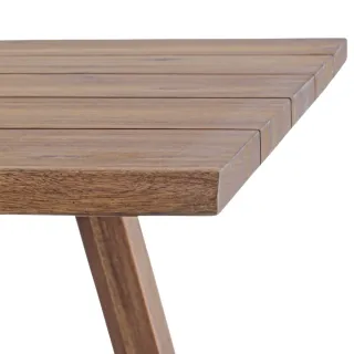 Table d'extérieur en acacia brun L180 6 à 8 personnes MARY CLIFF - HELLIN