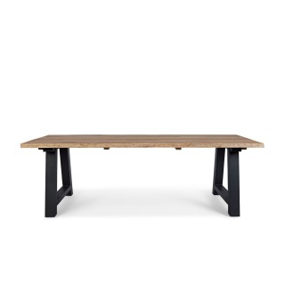 Table de jardin en teck et metal anthracite l240 10 places matala