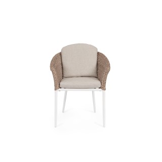 Fauteuils de jardin tressés et hydrofuges beiges (lot de 2) AVEA - HELLIN