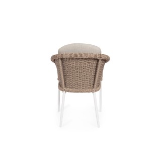 Fauteuils de jardin tressés et hydrofuges beiges (lot de 2) AVEA - HELLIN