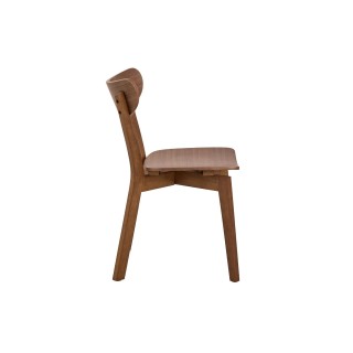 Chaise scandinave en bois finition noyer (lot de 2) LETA - HELLIN