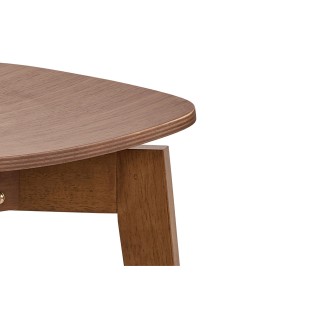 Chaise scandinave en bois finition noyer (lot de 2) LETA - HELLIN