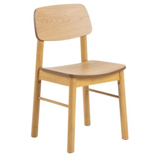 Table à manger rectangulaire en chêne + 4 chaises – IZIA | HELLIN
