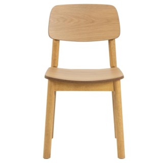 Table à manger rectangulaire en chêne + 4 chaises – IZIA | HELLIN