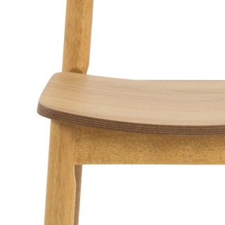Table à manger rectangulaire en chêne + 4 chaises – IZIA | HELLIN