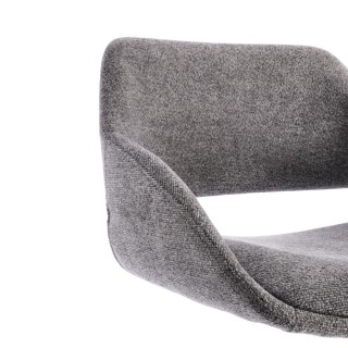 Tabourets de bar avec repose-pieds en tissu (lot de 2) TURIN - HELLIN