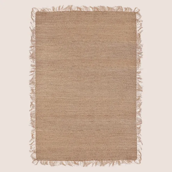 Tapis rectangulaire naturel en jonc de mer 200x290 KOMBU - HELLIN