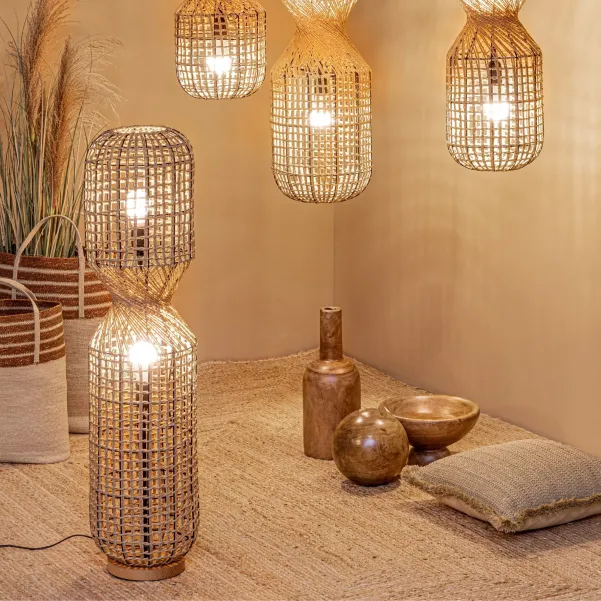 Lampe sur pied ajouré H135 SANTANA - HELLIN