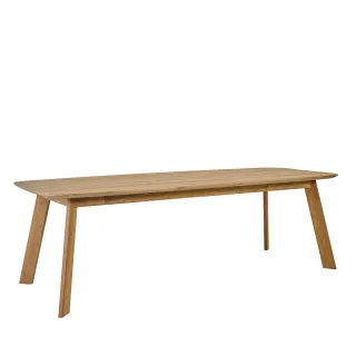 Table indoor/outdoor rectangulaire en teck L240 10 places CALVI - HELLIN