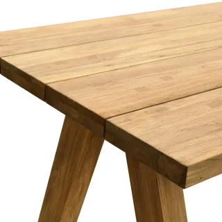 Table indoor/outdoor rectangulaire en teck L240 10 places ARONE - HELLIN