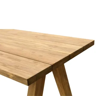 Table indoor/outdoor rectangulaire en teck L240 10 places ARONE - HELLIN