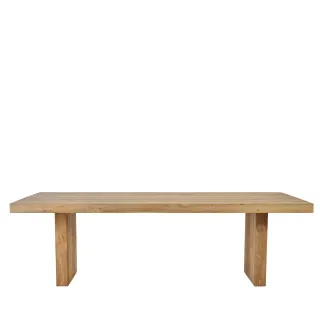Table de jardin en bois recycle brun l245 10 places nonza