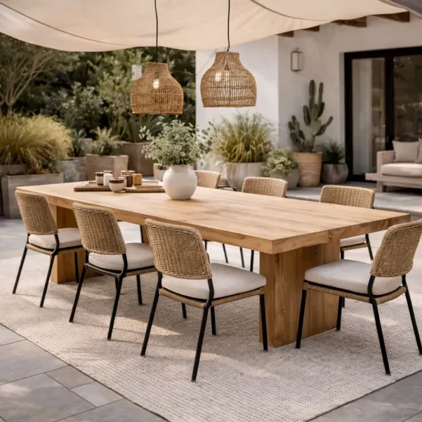 Table indoor/outdoor en bois recyclé L245 10 places NONZA - HELLIN