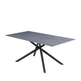 Table de salle a manger en ceramique l180 8 places ines