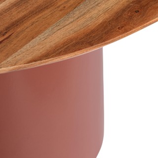Table ronde contemporaine D115 4 places en acacia SAJO - hellin