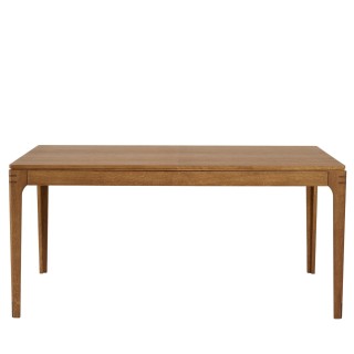 Table a manger rectangulaire extensible en bois finition noyer l160234 10 personnes bonie
