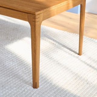 Table à manger rectangulaire extensible en bois finition noyer L160/234 10 personnes BONIE - HELLIN