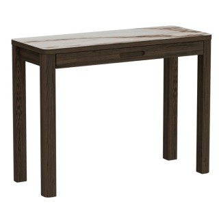 Console rectangulaire en céramique et chêne fumé L100 SIMONE - HELLIN