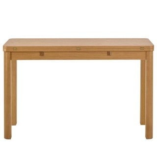 Table rectangulaire a volets chêne clair 24 places l120 mila