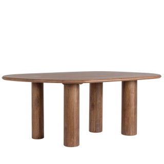 Table a manger ovale en manguier 8 personnes l200 blas