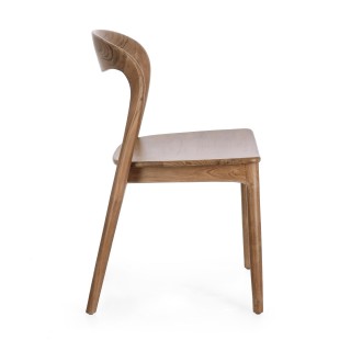 Chaises de salle à manger en bois de teck (lot de 2) JUNE - HELLIN