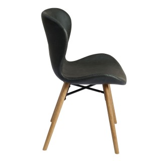 Chaise simili et bois Matilda : style scandinave | Hellin