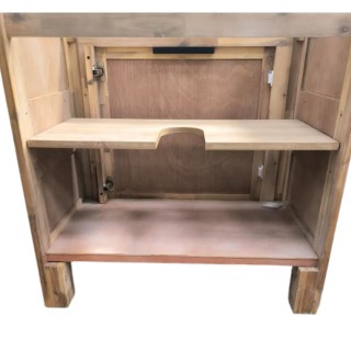 Meuble sous vasque simple 80 en acacia - Hellin