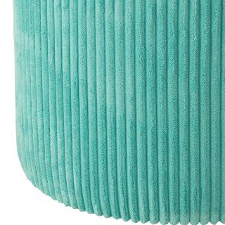 Poufs tabourets ronds en velours côtelé (lot de 2) CHARLISE - HELLIN